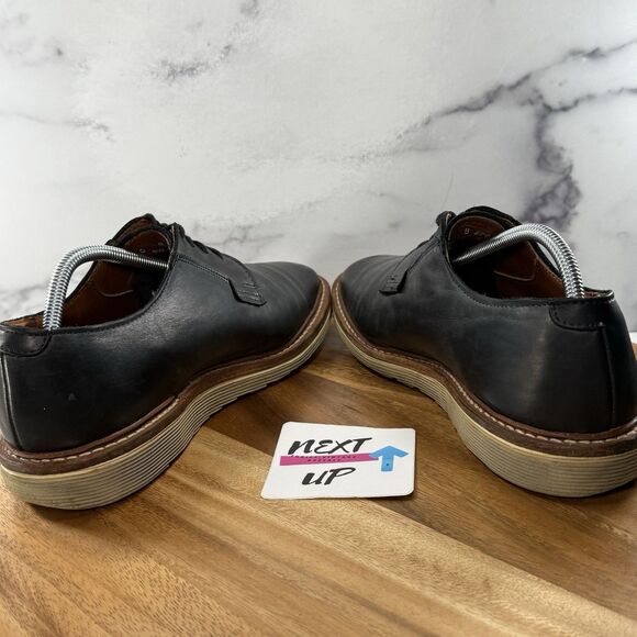 Men’s size 10-ALLEN EDMONDS Cove Drive Leather Oxfords Ox Navy Blue Dress Shoes - Picture 5 of 9